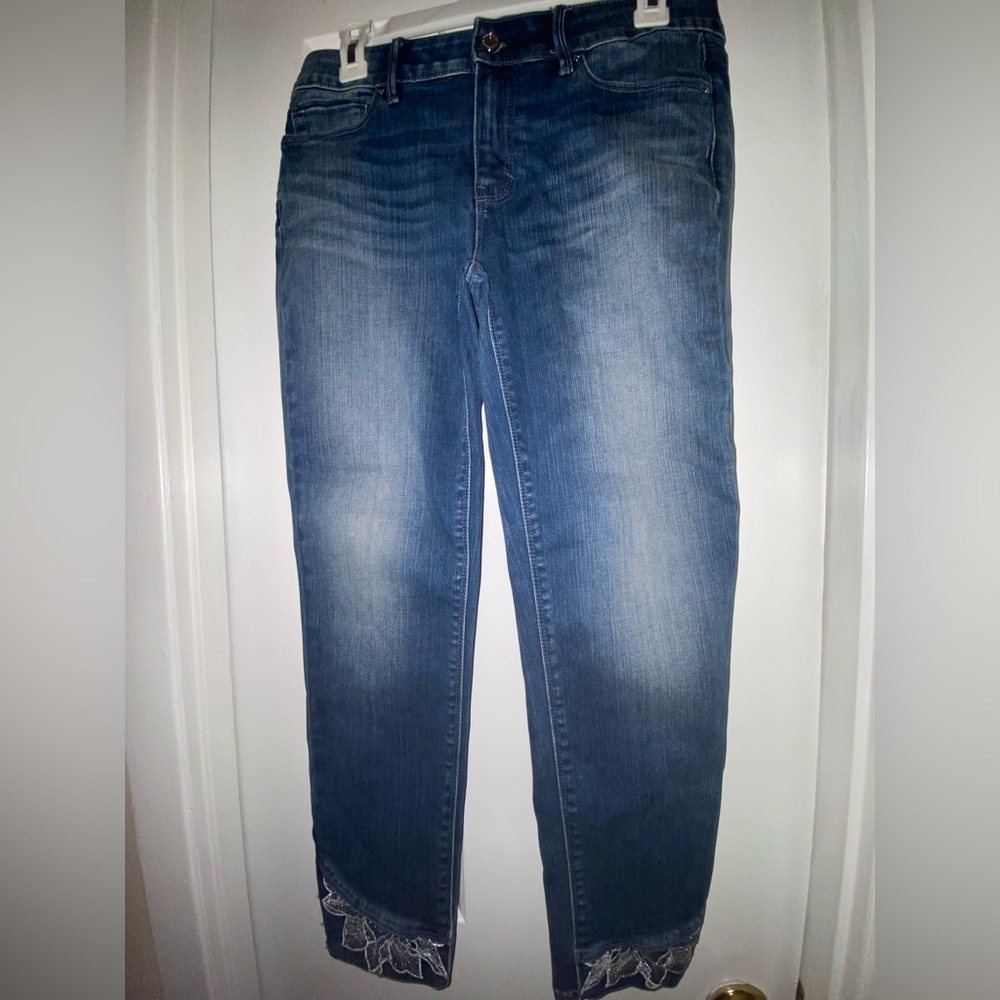 White House Black Market “The Skinny” Crop Jeans